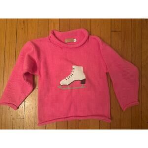 Girls Size 10 Claver Pink Ice Skater Sweater